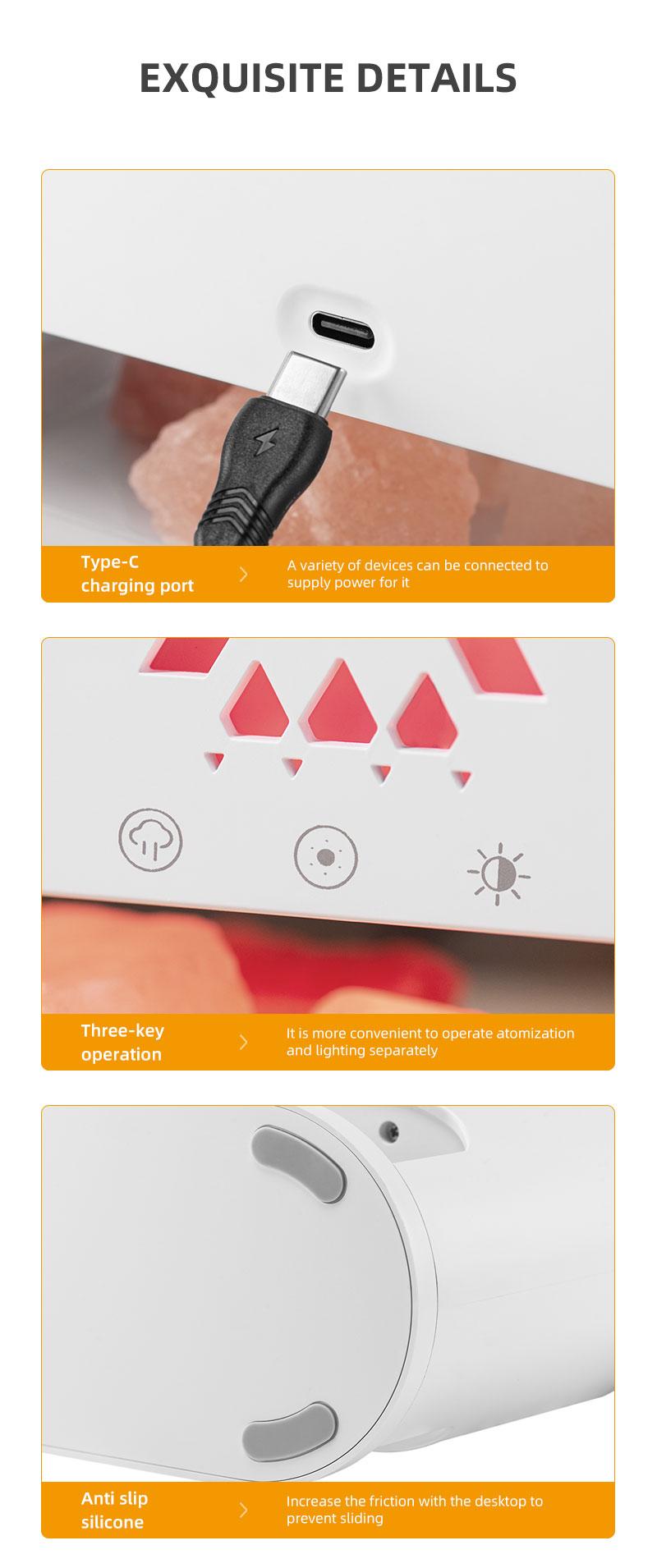 Flame Rock Aromatherapy Machine 250ml Essential Oil Diffuser with Simulated Flame & Jellyfish Mist Colorful LED Lighting Cool Mist Humidifier Timer Auto Off for Home Bedroom Office