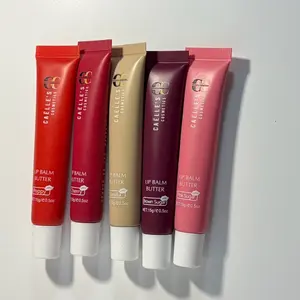 Caëlle’s Cosmetics Lip Balm Butter: Glossy, Moisturizer, Hydrate, Shine - Cherry, Vanilla, Pink Sugar, Brown Sugar, Poppy - Lightweight, Smooth for everyday use - Layer with your favorite lip liner or use it alone