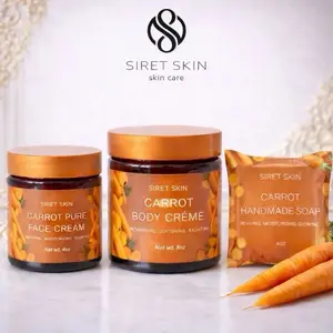 Carrot Pure Melanin Set | Face Cream, Body Crème & Handmade Soap (3 Pieces)
