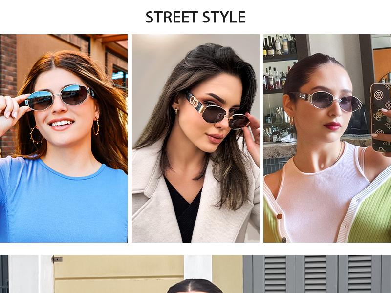 High-Quality Fashion Polarized Sunglasses Trendy Beach Eyewear for Women | Oval Gold Frame + Black-Brown Gradient Lenses | Stylish for Daily, Travel & Party - SM0101 High-Quality Fashion Polarized Sunglasses Trendy Beach Eyewear for Women | Oval Gold Frame + Black-Brown Gradient Lenses | Stylish for Daily, Travel & Party - SM0101