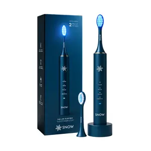 SNOW LED Whitening Electric Toothbrush Gen2 | Dentist-Designed Electric Toothbrush for Adults | Sonic Technology, LED Light, Modes, Timer, Rechargeable | Teeth Whitening