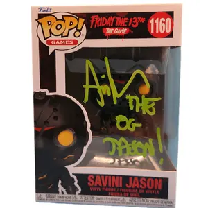 Funko Pop Friday The 13th (The Game, Saving Jason) Vynal Figure Autographed /Signed By The Original Actor & Movie Icon Ari Lehman "The OG Jason!" (Rare Piece) Authenticated By Beckett