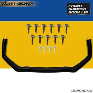 Fit For 2015-2020 Subaru WRX STI CS-Style Front Bumper Lip Spoiler Kit Black