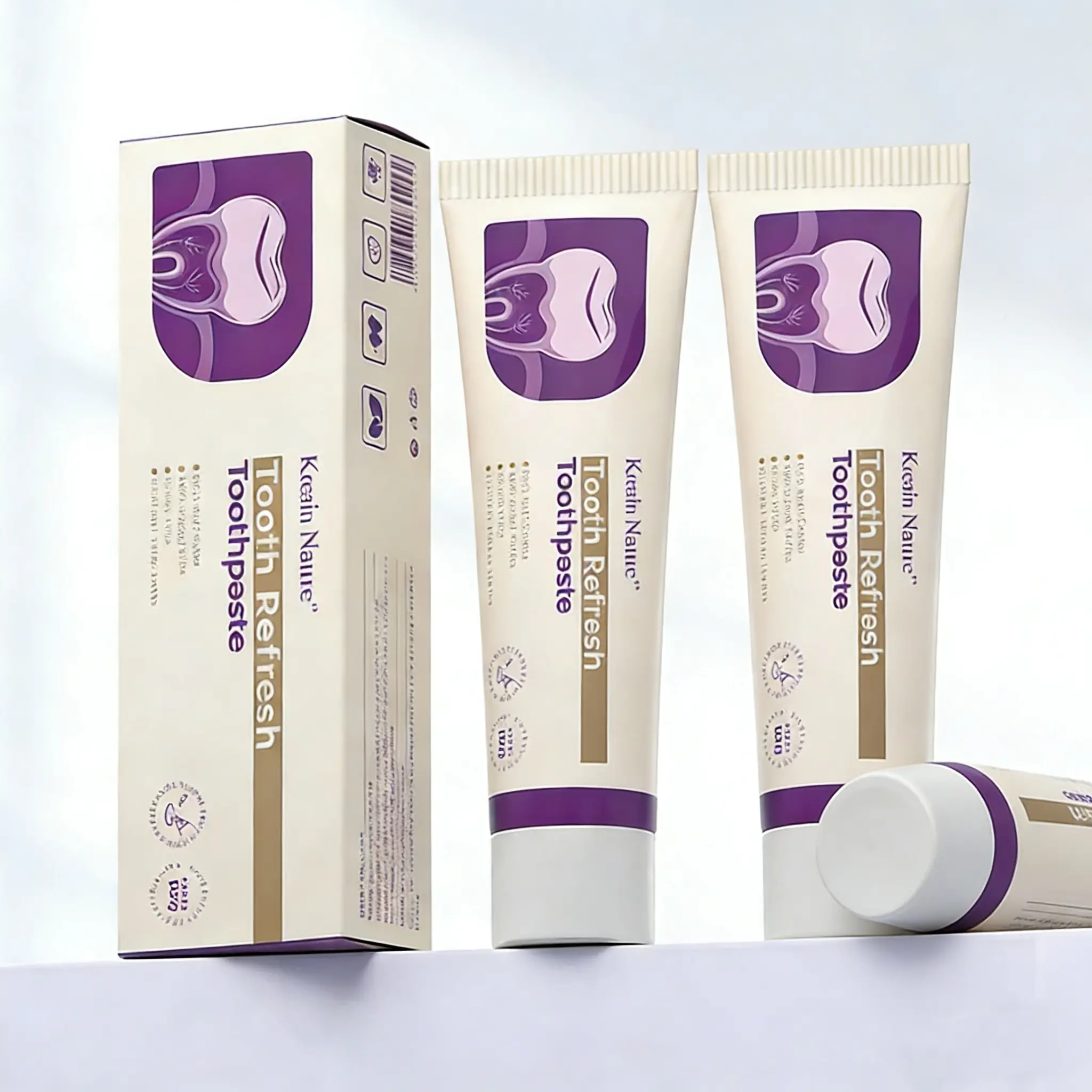 MissVnine Daily Care Toothpaste for Adults, Natural Ingredients for Gentle Oral Care, Fresh Breath & Tooth Loss Support, Dental Care Toothpaste