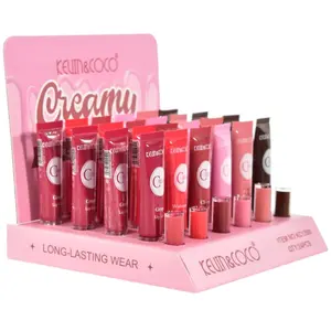Brillo Labial Cremoso Kevin & Coco - Venta al por Mayor Display 24 Unidades (KC1399)