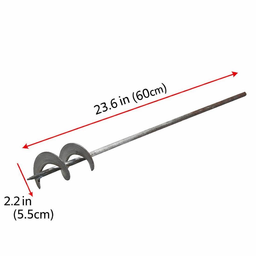 Auger Drill Bit for Planting Garden Spiral Hole and Bulb Planter Tool for Post Hole Digger Bulb Bedding Digging Plant Rapid Planter