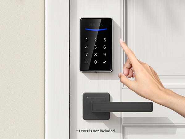 Philips Smart Lock, Smart Lock for Homeowners, Keyless Entry for Rental Apartments,  Weatherproof Touchscreen