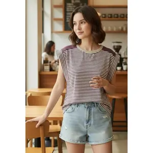 Color Blocked Plum Top