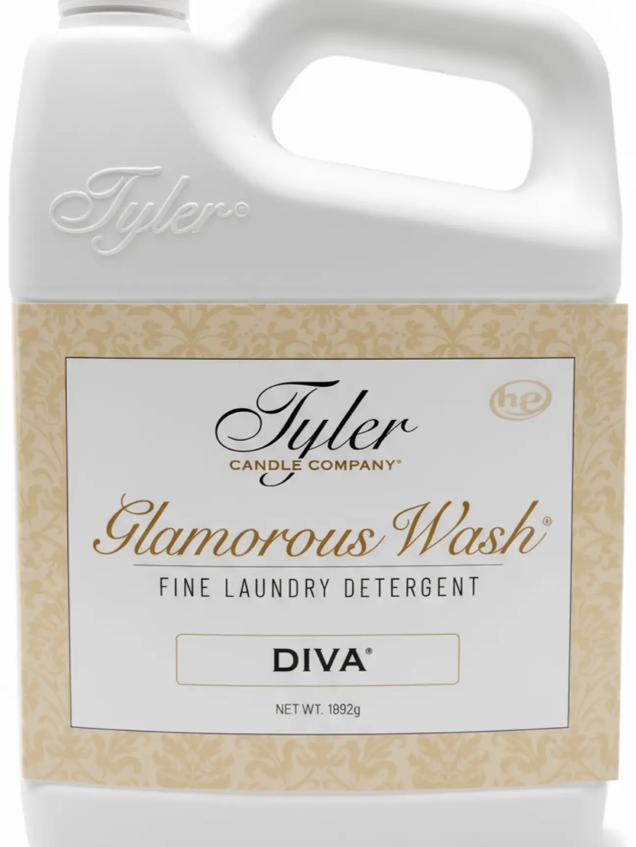 Tyler Candle Company Diva Fragrance Premium Scented Laundry Detergent - Cruelty-Free, Fresh, with Amber, Chocolate, Floral, Fruit Scents, 1892g/64oz, for Multiple Laundry Needs & Spotless Clean