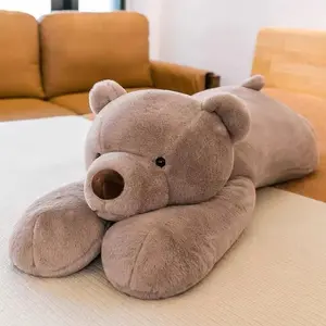 SNOWOLF 23.6“， 31.5”， 39.4”Giant Weighted Bear Stuffed Animals White Bear Brown Bear Plush Throw Pillow Super Cute Kawaii Plushie Polar Bear Hugging Toys Gifts for Boys Girls Valentine's Gift Easter Gift