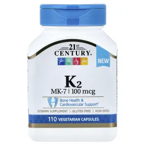 21st Century Vitamin K2, 100 mcg, 110 Vegetarian Capsules