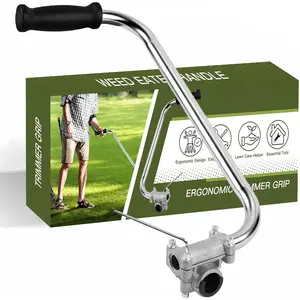 String Trimmer Handle Grip Trimmer Handle  Trimmer Grip Weed Eater Handle Extension with Bracket Clamp Weeder Handle Lawn Trimmer Handle Grip ()