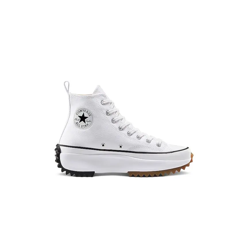 Converse Run Star Hike Lugged Hi in White, Black, & Gum