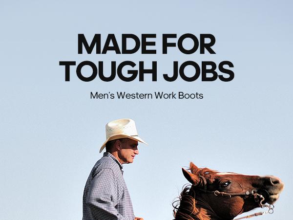 NORTIV 8 Steel Toe Boots for Men Waterproof Pull-on Wellington Work Boots Boy Footwear Closed Comfort Walking Shoes Rugged Leather Upper Construction Site Tough