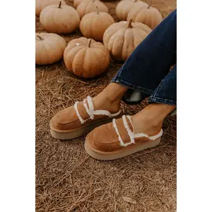 Veg Out Faux Suede Platform Mule