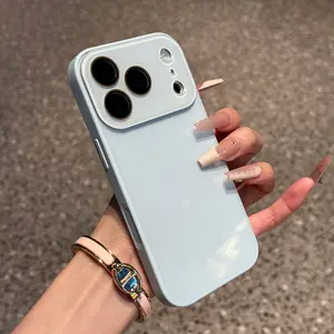 Phone Case: Scratch Resistant Crystal Large Window Frosted Soft Case for iPhone 17 Air 16 15 14 13 Pro Max/17 16 15 14 Plus/14 13  Phone Case Anti Fingerprint, Anti Drop, Anti Slip All Inclusive Protective Case, Holiday and Birthday Gifts