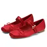 EROCALLI Women’s Classy Mary Janes Shoes for Women - Wide, Round-Toe, Flat-Heel, Lightweight Rubber Slip-On Ballerina Flats with Adjustable Strap, Bow, for Casual, Office Wear, Travel