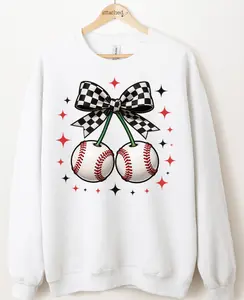 CHOOSE Base/Soft Ball Cherries Graphic Top