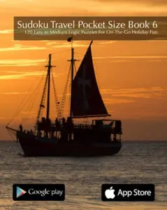 USED-Sudoku Travel Pocket Size Book 6 - 120 Easy to Medium Logic Puzzles For On-The-Go Holiday Fun by Nick Snels (Paperback)