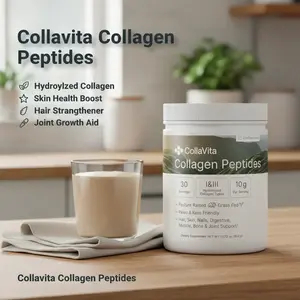 CollaVita Collagen Peptides - Hydrolyzed Types I & III for Skin Hair Nail Joint Support Unflavored