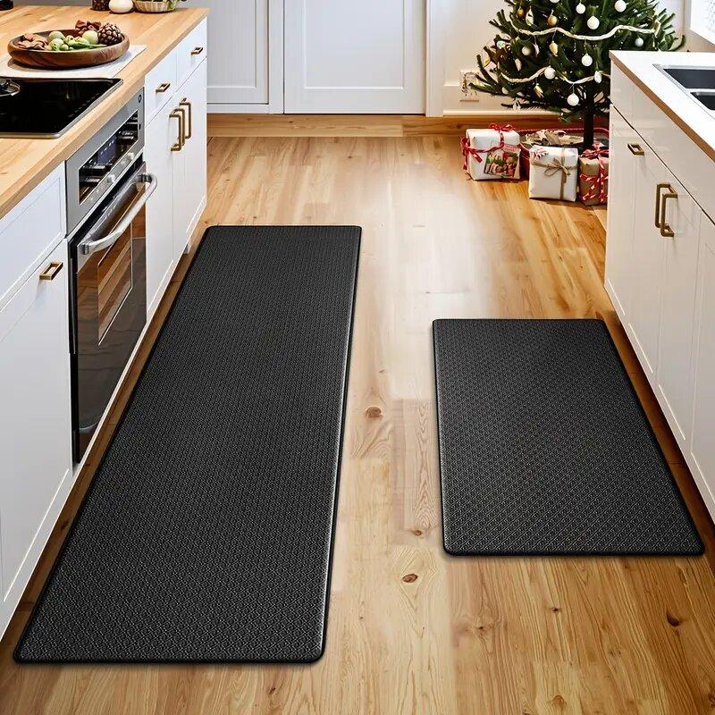 Kitchen Mats, 2PCS Kitchen Rugs, Cushioned Anti Fatigue Kitchen Mats for Floor, Non-Slip Standing Desk Mat, Waterproof Kitchen Rug Set for Kitchen, Floor, Office, summerwins,summerwins