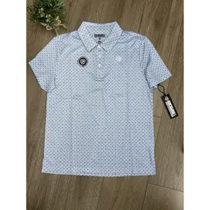 Rock And Roll Geo Allover Printed Polo Blue