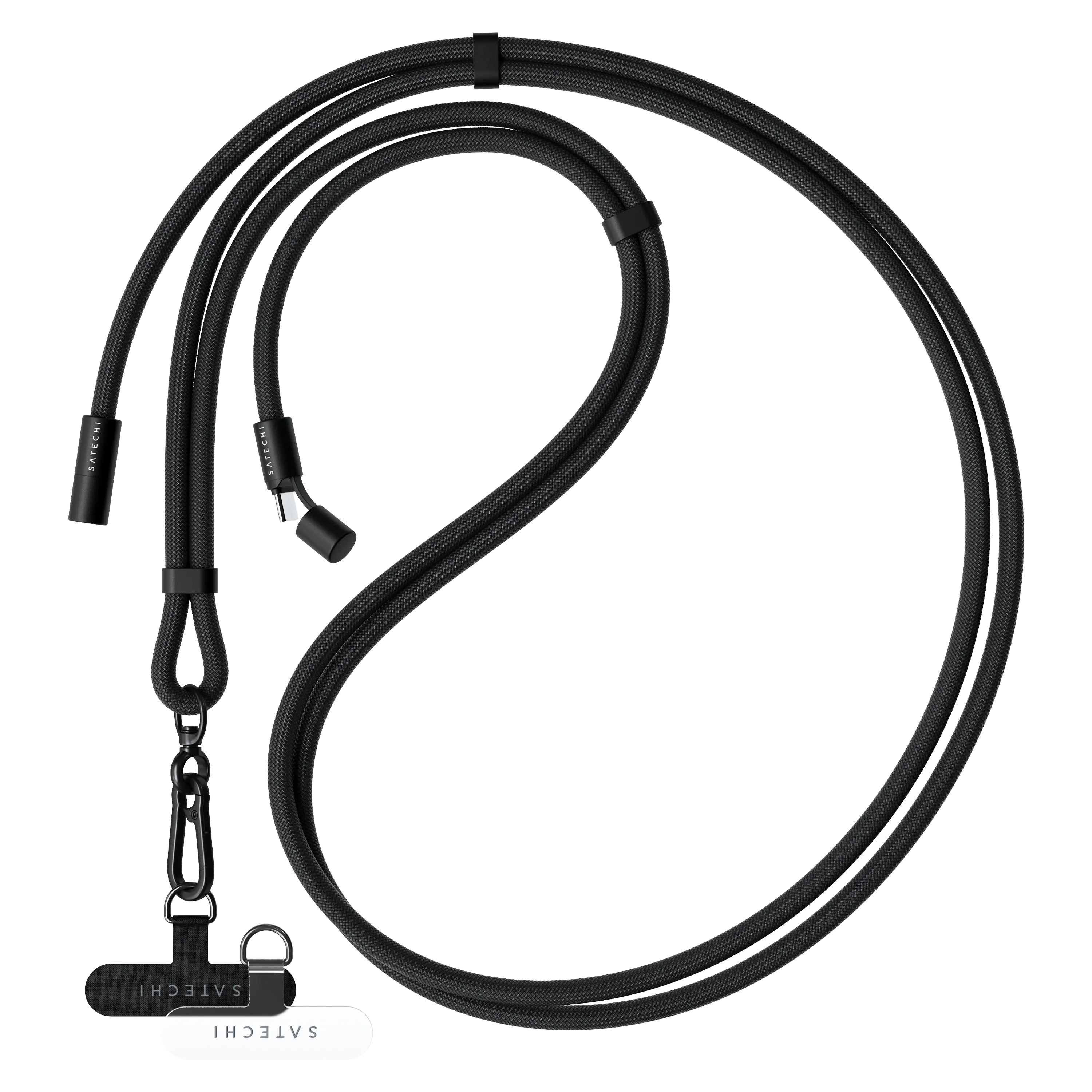 Satechi On-the-Go Crossbody Lanyard USB-C Cable - Black