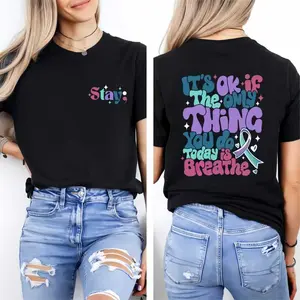 Suicide Prevention Shirt, It's Okay If The Only Thing You Do Today Is Breathe T-shirt, Suicide Awareness Tee, Mental Health Tee, Stay Shirt, You Matter Tee, Motivational Gift Shirt.