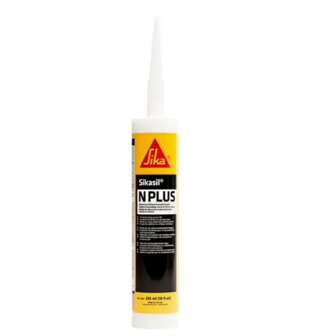 Sikasill N Plus Silicone Sealant 10 oz – High-Performance Construction Sealant for Expansion & Control Joints, Doors, Windows, Curtain Walls – UV & Ozone Resistant, Non-Staining, ±50% Joint Movement – Made in USA | BUCKSKIN