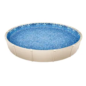 【FathersDayGift】VEVOR Round Pool Liner 24ft Unibead Style Pool Liner 52in Wall Height Durable