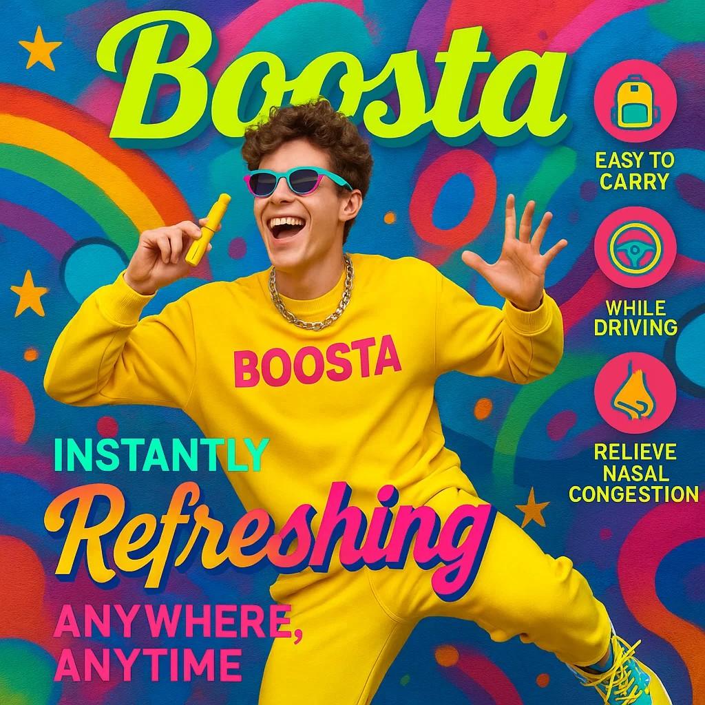 Boosta Electric Nasal Inhaler Stick – Natural, Plant-Based Formula for Instant Energy & Nasal Congestion Relief – 3-Pack, Portable for Daily Use – Ideal for Young Adults (Men & Women) Healthcare Aromatherapy Aromatherapy Set