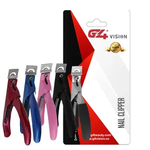 Acrylic UV Nail Tip Cutter Nippers Salon Cuticle Trimmer Clippers Manicure Salon Ergonomic Clipper