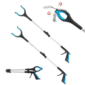 VEVOR Grabber Reacher Tool,  , 2-Pack 34" Foldable Reacher Grabber Pickup Tool with 360° Rotating Wide Jaw and Dual-Sided Magnet, Lightweight Grabber Reacher Tool for Seniors, Trash Picker Upper Grabber