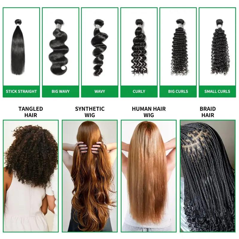 Wig Shampoo for Synthetic Wigs & Wig Milk Spray for Synthetic Hair, Detangle and Anti-Frizz, Cleansing-Inspired Care for Daily Use Conditioner Haircare Cleansing Cleanser