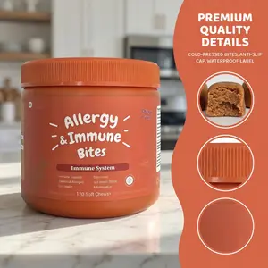 Dog Soft Chews Supplement for Skin and Immune Support, Daily Nutritional Soft Chew Treats for Dogs, Suitable for Dogs of All Sizes