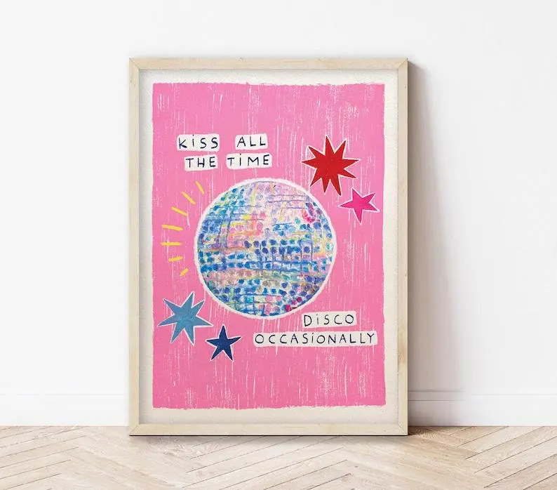 Kiss all the time, disco occasionally| Harry Styles Print