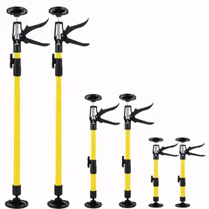 2pcs 11.8-114inch Adjustable Telescopic Support Rods, Heavy Duty Steel Construction, 154 Lbs Max Load, Anti-Slip Cabinet Jack for Drywall Lift & Wardrobe Stabilizer