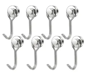 8/16 Pack Swivel Swing Magnetic Hooks 30LBS – Strong Neodymium Hooks for Cruise Cabins, Kitchen, Fridge & Other Magnetic Surfaces, Cruise Essentials 2026