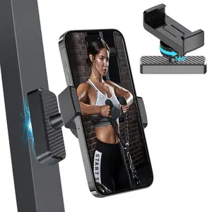 Gym Magnetic Phone Holder【Strong Magnets】- 360 Adjustable Magnetic Phone Mount,Phone Holder Gym Accessories for Men Women Compatible with All Smartphones 4.7-7"