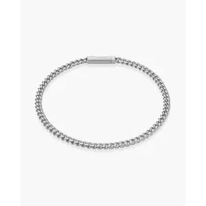 Women's Cuban Link Bracelet 3mm - Silver Women's Cuban Link Bracelet 3mm - Silver