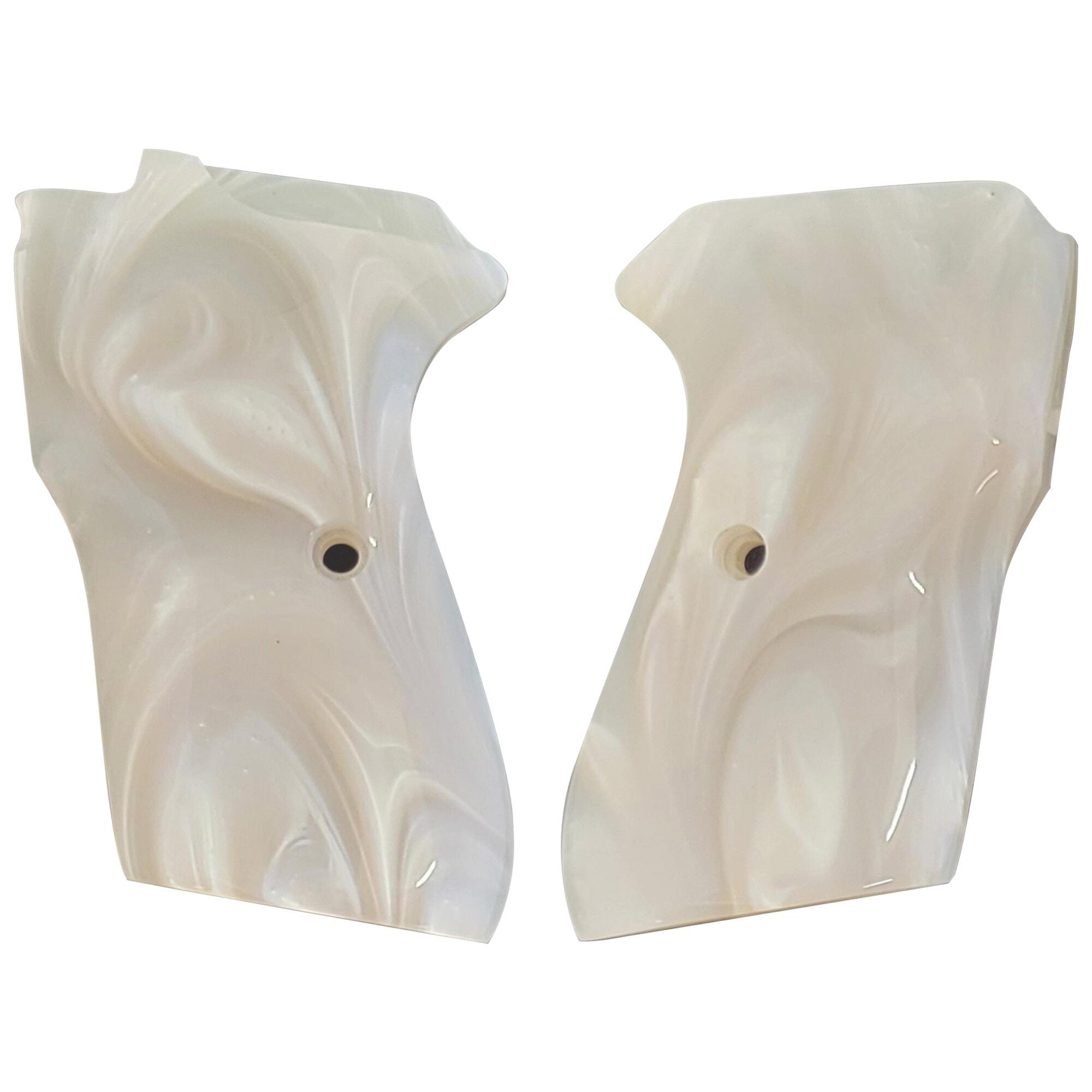 Bersa Thunder Firestorm 22 380 Pistol Grips in White Pearl Acrylic
