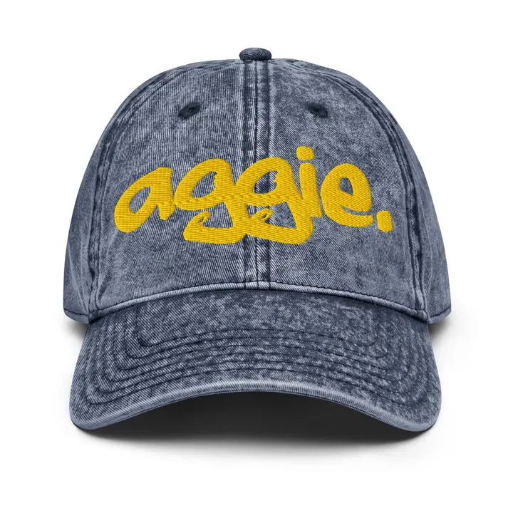 NCAT - NC A&T AGGIE Distressed Denim Dad Cap