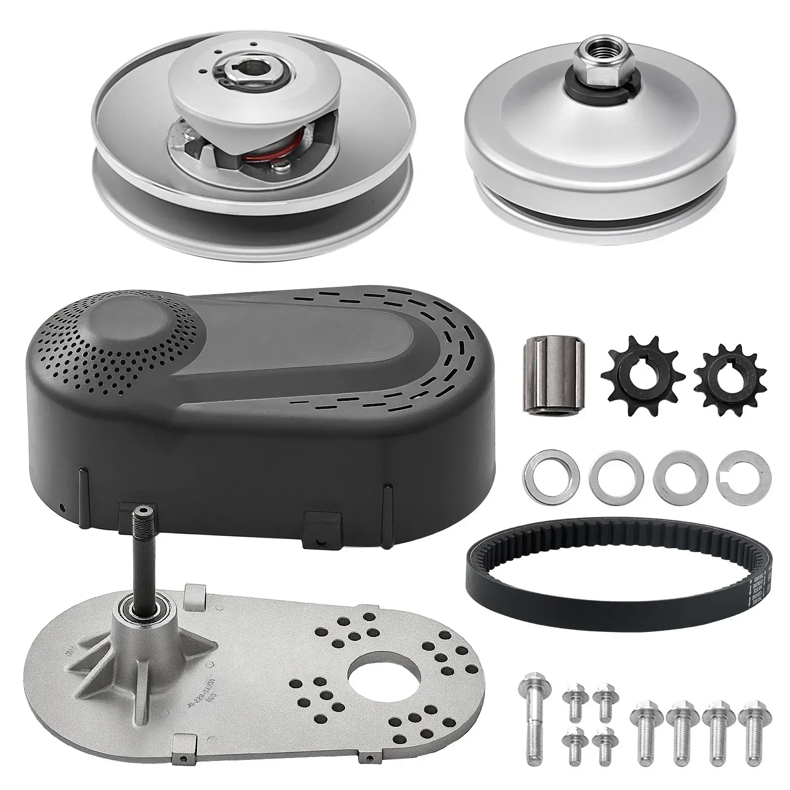 Garden Tool Drive Clutch, 2000 RPM, 12.2 lbs, 12.6x6.7x9.1 in, 3/4 Inch Drive Wheel Inner Diameter, Durable, Compatible with 2-8 HP Engines & Rubber Belts, Drive Wheel Inner Diameter: 3/4 Inch