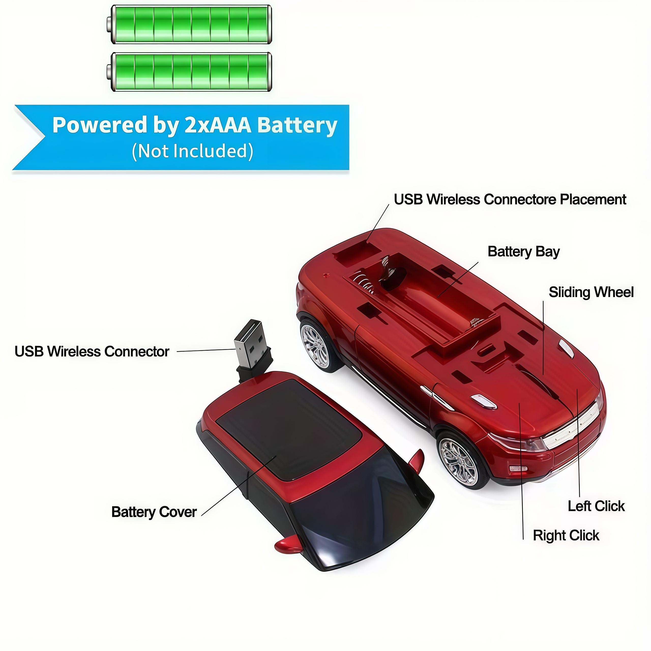 Creative Car Model Mouse | Ergonomic 3-Button Silent Click | Perfect for Office, Drawing & Gaming | PC & Laptop Compatible | Decorative Ornament Wireless