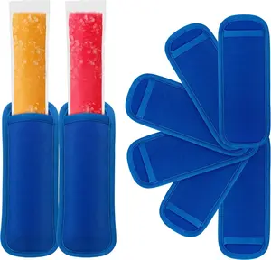 6 Pack Reusable Popsicles Frozen Bags Ice Pop Stick Sleeves for Kids, Popsicles Molds for Reusable Yogurt Tubes Popsicle Bulk Ice Pops Holder, Useful Popsicle Holders for kids No Drip