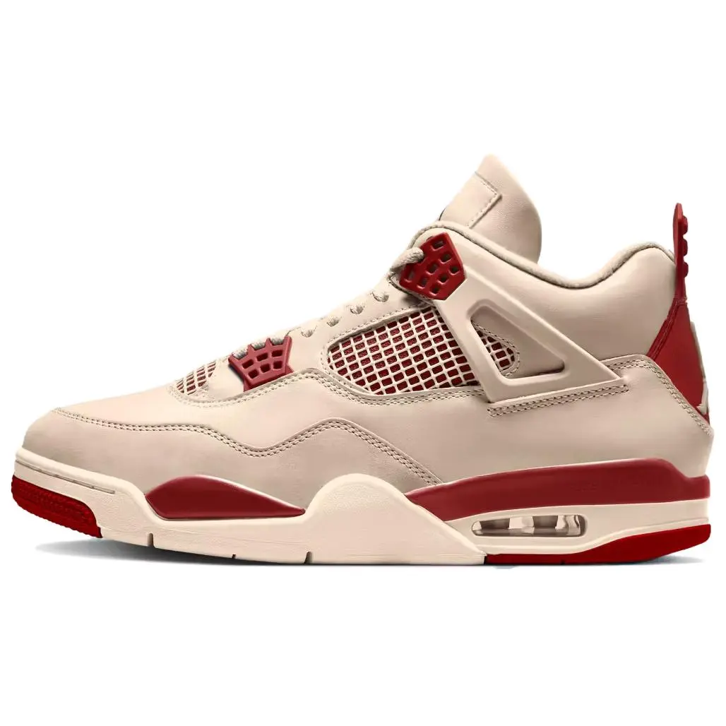 Women's Air Jordan 4 Retro 'Valentine's Day' 2026 Limited Edition Classic Sneaker - Leather Upper, Durable Rubber Outsole, Trendy Heart Design, Basketball & Casual Footwear for Sneakerheads (US Sizes 5-12)