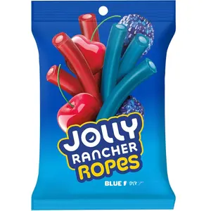 JOLLY RANCHER Ropes Blue Raspberry and Cherry Flavored Candy Bag, 6 oz
