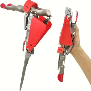 1PCS/2PCS Adjustable sensitivity and foldable rod holder, automatic rod stand with dual-spring stainless steel rod holder (for ground support stands)