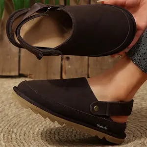 Fashion Comfortable Suede Mules for Women Mini Snow Boots Versatile Daily Wear Clogs with Durable Sole Indoor Outdoor Shoes