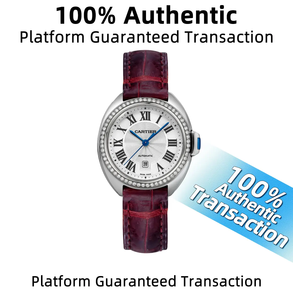 Cartier Clé de Cartier 31mm Ref. WSCL0016 - Stainless Steel with Custom Diamond Bezel, Automatic Women's Watch WHT031128